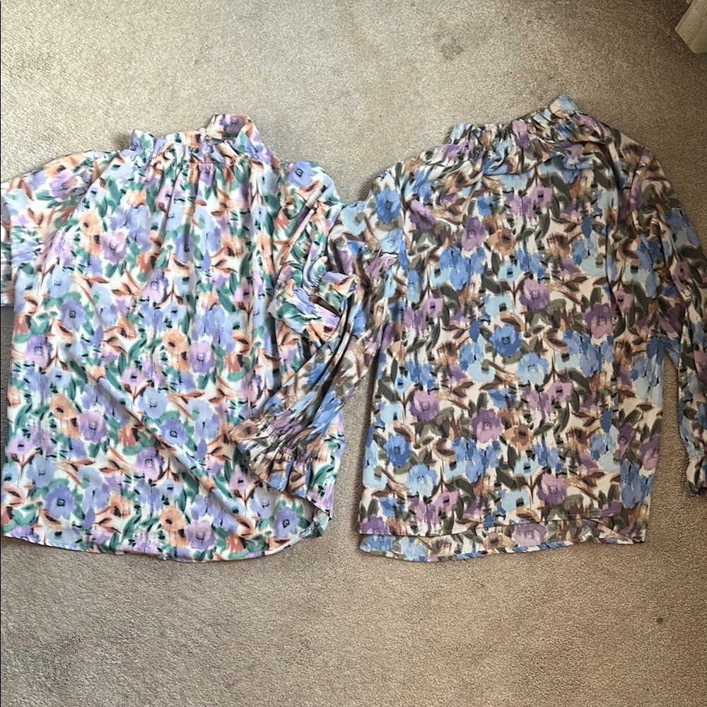 Floral Print Blouse - Multicolor